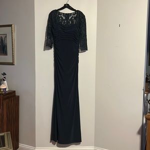 La Femme Lace V Neck Jersey Sheath Dress (mother of the groom)